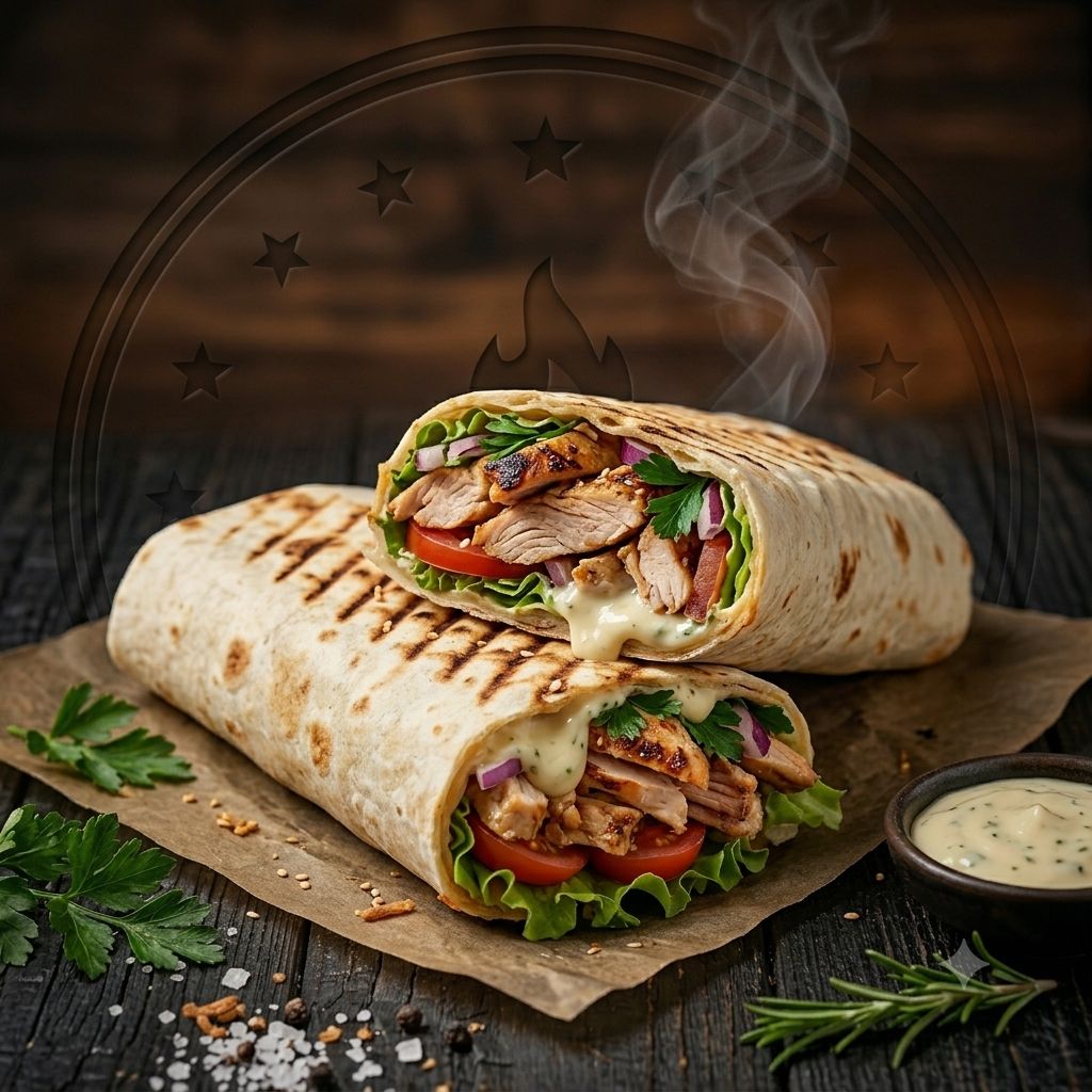 Classic Chicken Shawarma Wrap