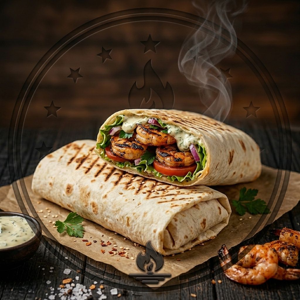 Shrimp Shawarma Wrap